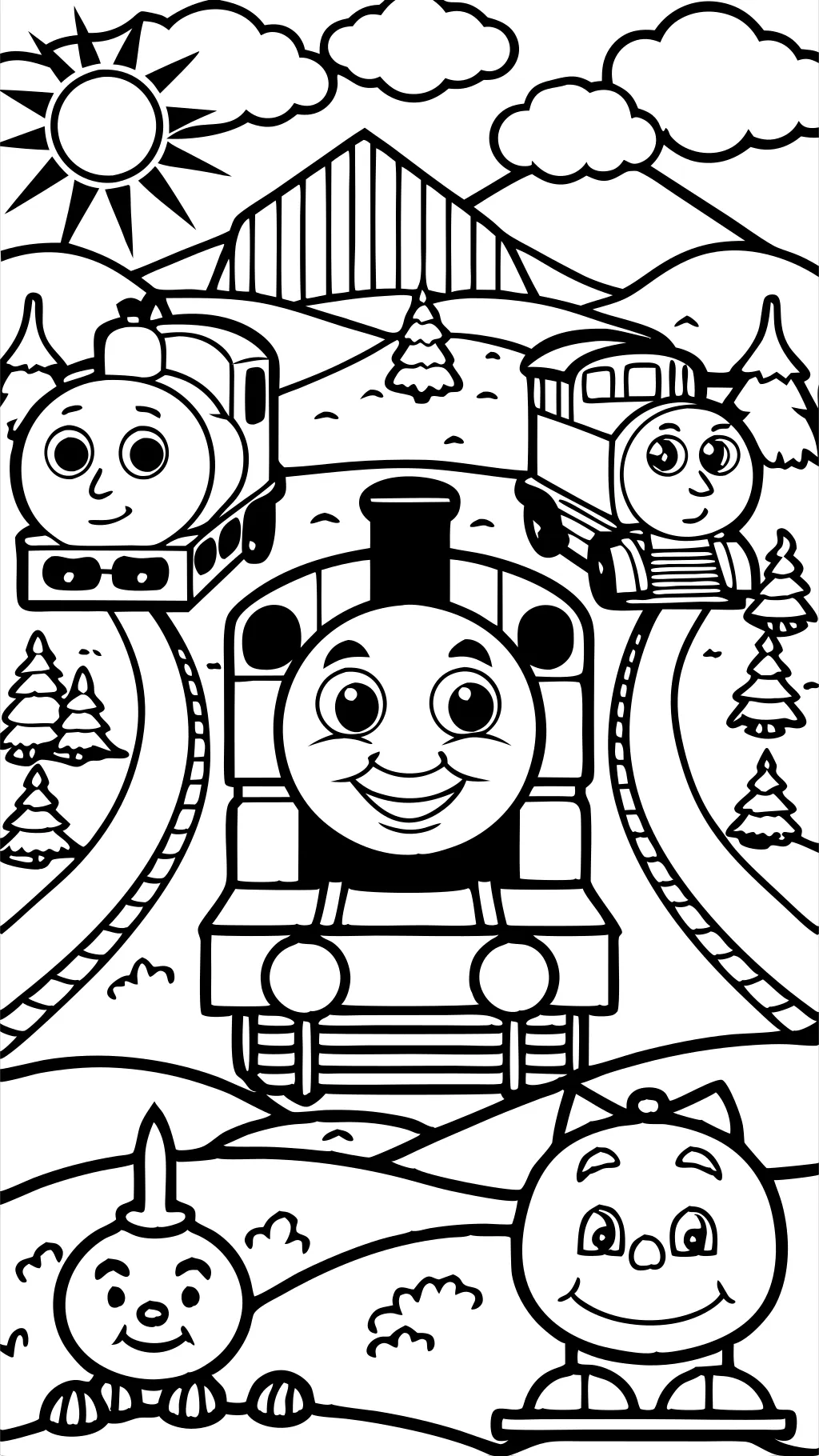 Páginas para colorear de Thomas and Friends